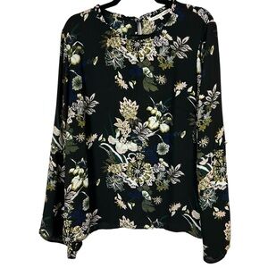 Violet & Claire Black Cream and White Boxy Blouse Size XL